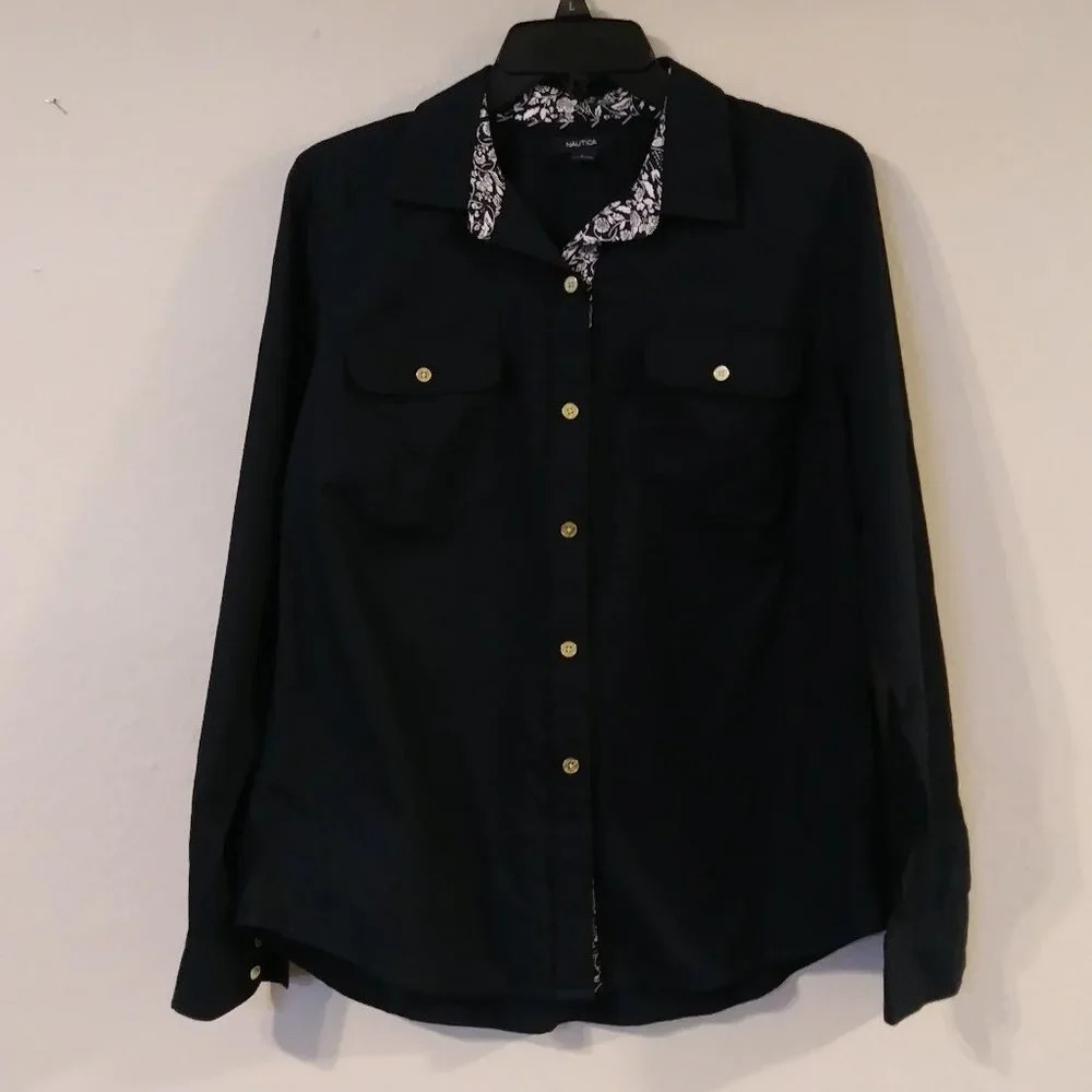 Nautica Royal Blue Button Down‎ Shirt